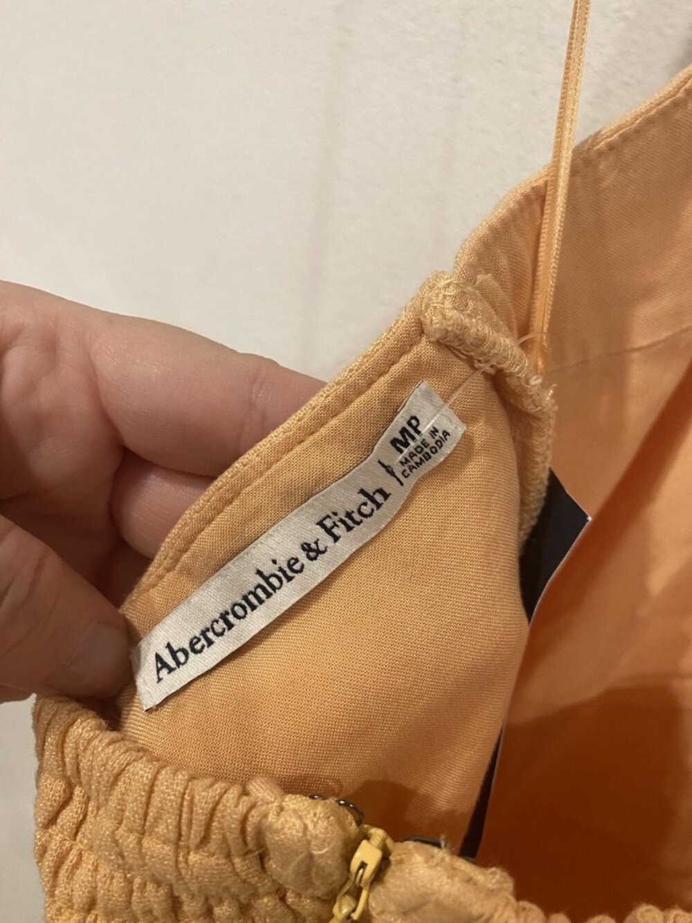 Abercrombie & Fitch Dress Womens Medium Petite Orange Slip Mini - Picture 3 of 5